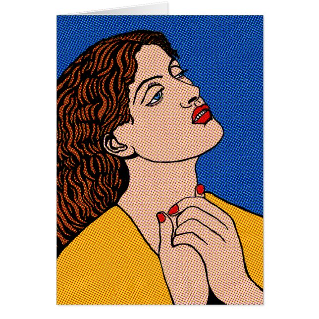 Cartão Grrl de Pop Pré-Raph (Frente)