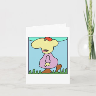 Cartão Grumpy Goes Walking card from Denis Gaston Art