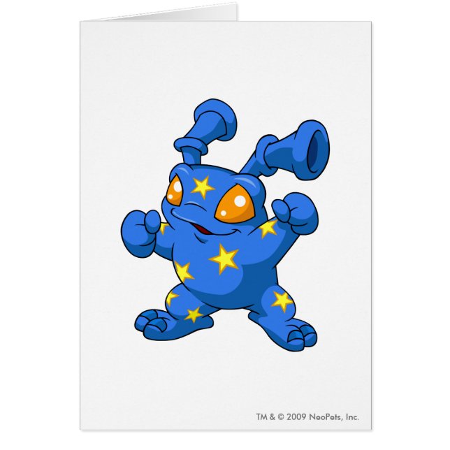 Cartão Grundo estrelado (Frente)