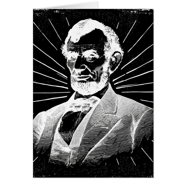 Cartão grunge abraham lincoln (Frente)