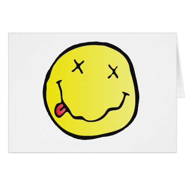 Cartão grunge emoji (Frente Horizontal)