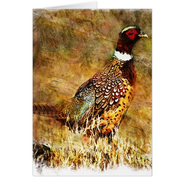 Cartão Grunge Phesant (Frente)