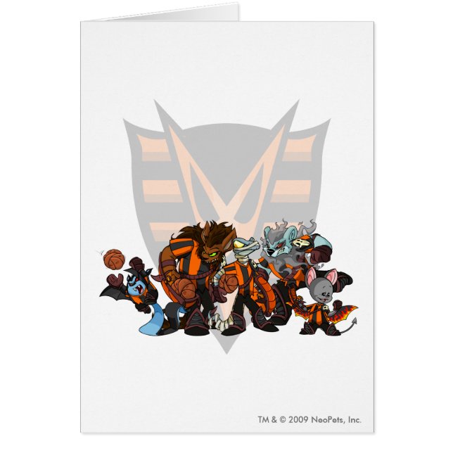 Cartão Grupo assombrado equipe das madeiras (Frente)