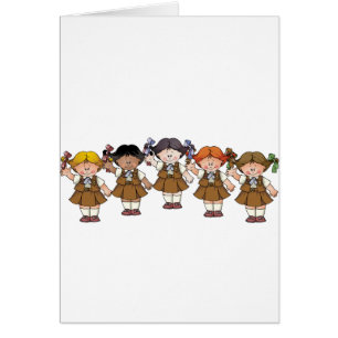 Cartão Grupo da brownie