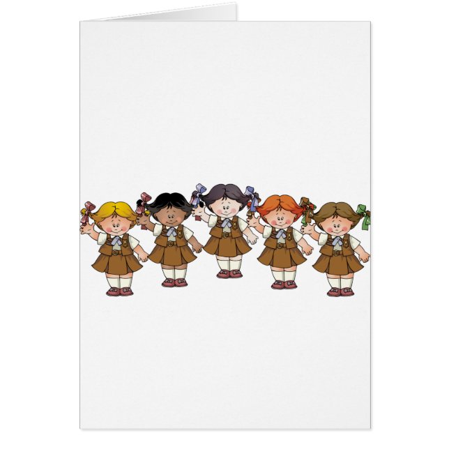 Cartão Grupo da brownie (Frente)