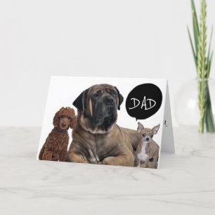 CARTÃO GRUPO DE CÃES *O MELHOR ANIVERSÁRIO DE TODOS OS
