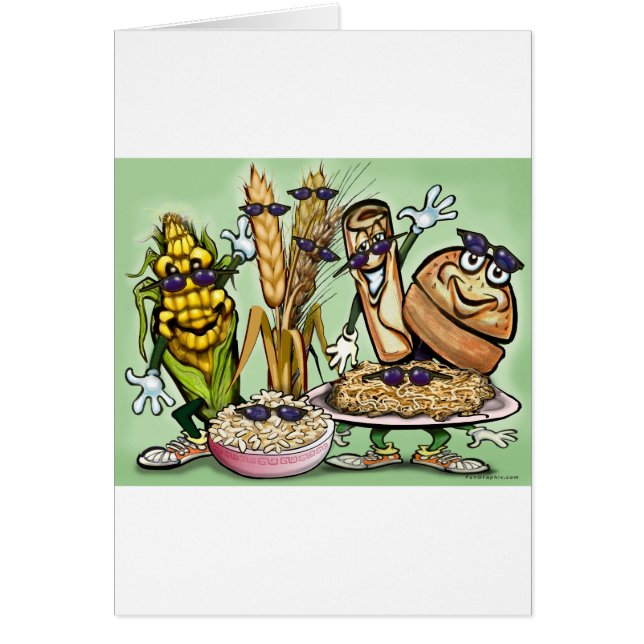 Cartão Grupo de Comidas de Grave Pão (Frente)
