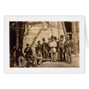 Cartão Grupo de contramestres, 1862 (foto)