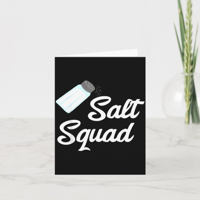 Cartão Grupo de Correspondência de Sabores Salt Squad Gla (Frente)