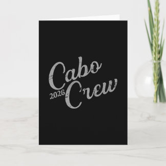 Cartão Grupo de Férias no Cabo Design 2026 Equipe Cabo Mé