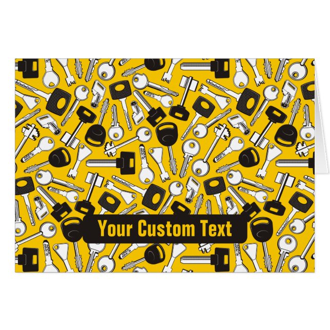 Cartão Grupo de fundo das chaves (Frente Horizontal)