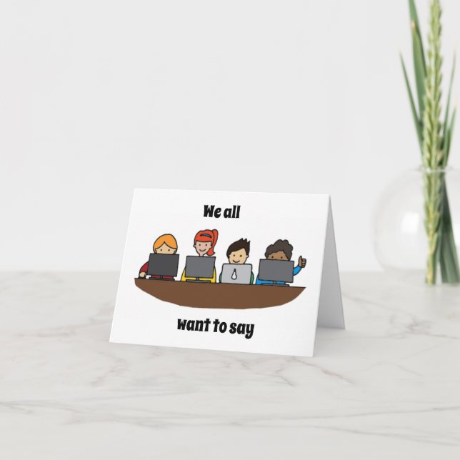 CARTÃO *GRUPO DIZ * FELIZ ANIVERSÁRIO PARA VOCÊ! (Frente)