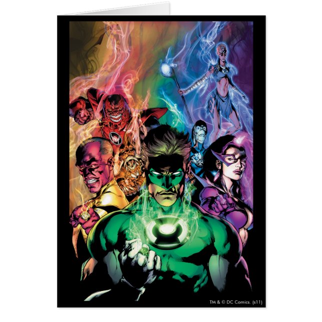 Cartão Grupo Lanterna Corpo com Cores (Frente)