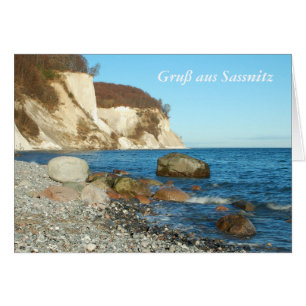 Cartão Grußkarte Gruß aus Sassnitz