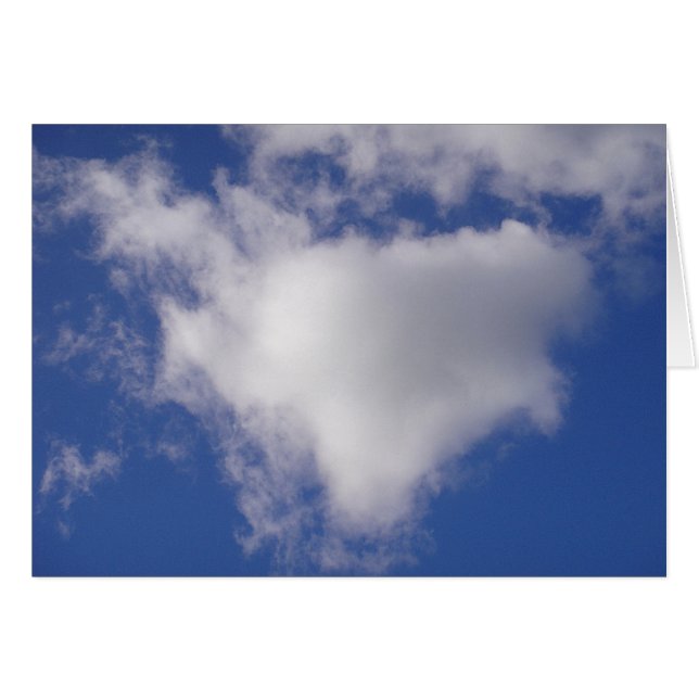 Cartão Grusskarte Herzwolke, cobertor (Frente Horizontal)