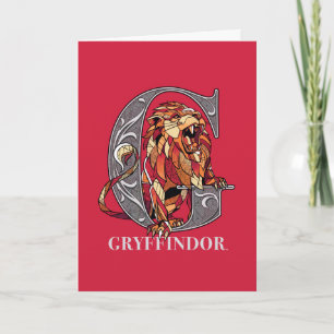 Cartão GRYFFINDOR™ Crosshatch Emblem