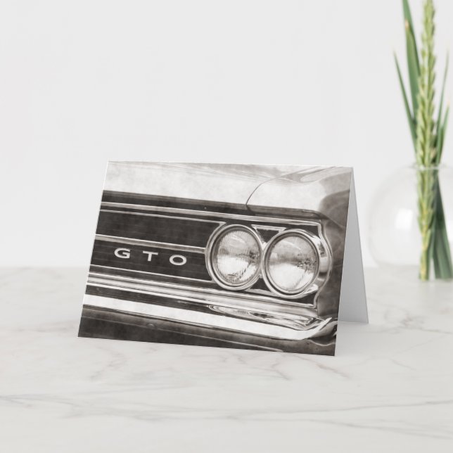 Cartão GTO Classic Car (Frente)
