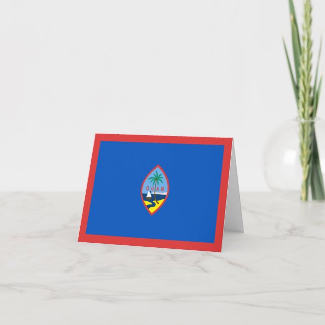 Cartão Guam Flag Notecard (Frente)