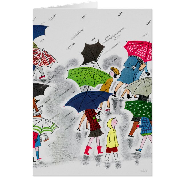 Cartão Guarda-chuvas (Frente)