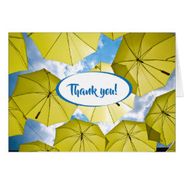 Cartão Guarda-chuvas Amarelos sunarinho