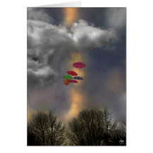 Guarda-chuvas em um Cloudscape