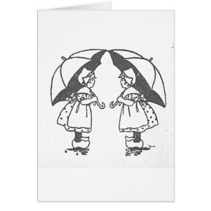 Cartão Guarda-chuvas Girls 2