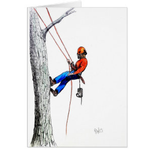Cartão Guarda florestal do Arborist do cirurgião de