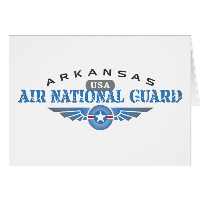 Cartão Guarda Nacional do Arkansas Air (Frente Horizontal)