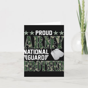 Cartão Guarda Nacional Irmão do Exército Orgulhoso Famíli