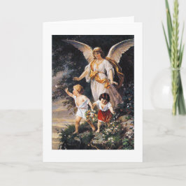 Cartão GUARDIAN ANGEL Bernhard Plockhorst 1886