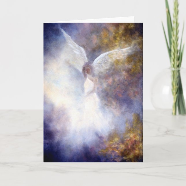 Cartão "Guardian Angel" Fine Art Greeting Card (Frente)