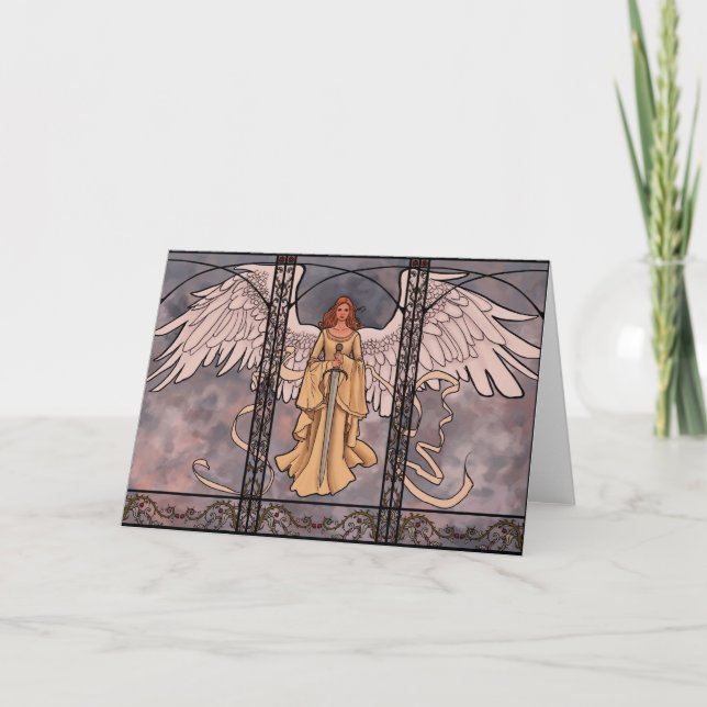 Cartão Guardian Angel Greeting Card (Frente)