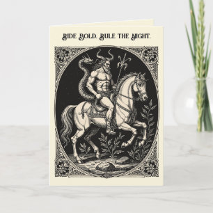 Cartão Guardião Cornudo Bathin da Noite