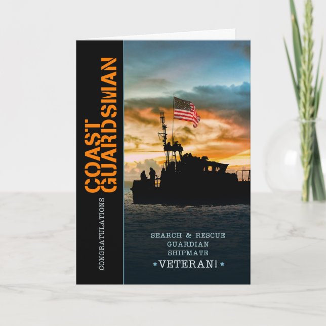 Cartão Guardião da Costa dos Retirados Militares Seaman (Frente)