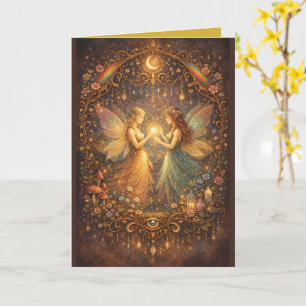 Cartão Guardiões da floresta: Fadas Místicas