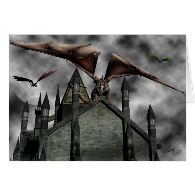 Cartão 'Guardiões do Castelo' (Frente Horizontal)