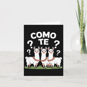 Cartão Guarlanda de flores de lhama engraçada como você p