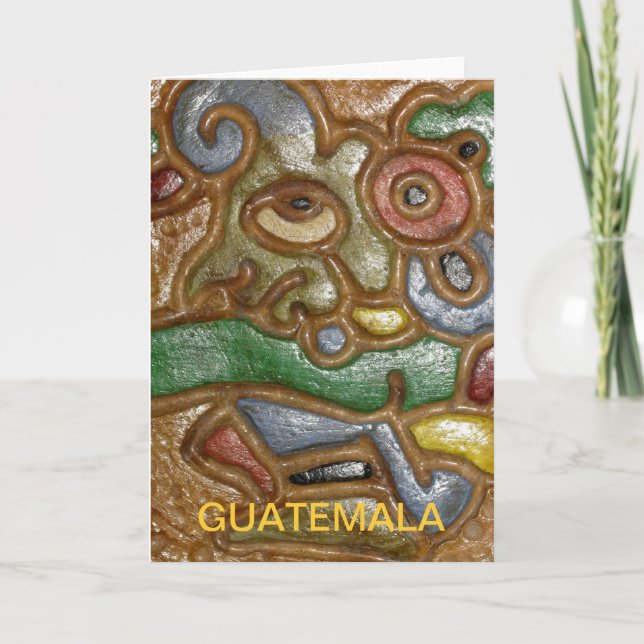 Cartão Guatemala Art Greeting Card (Frente)