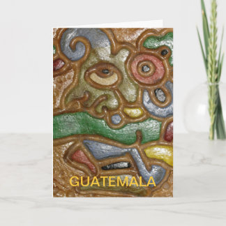 Cartão Guatemala Art Greeting Card