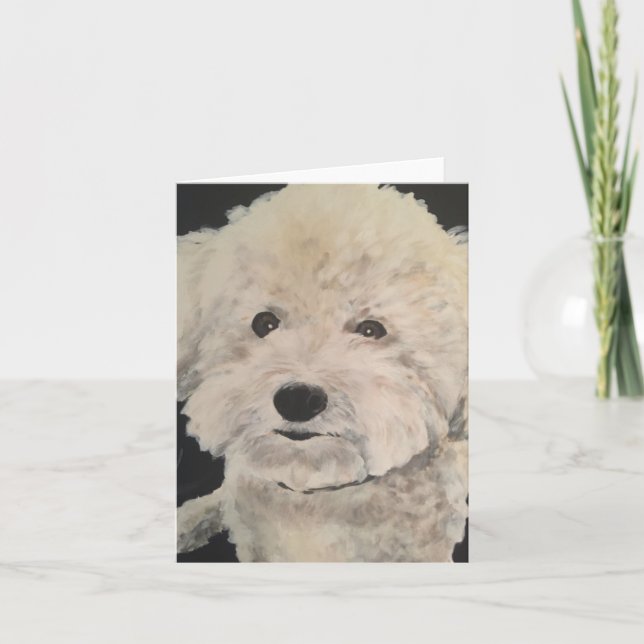 Cartão "Gucci" - Pet Portrait Notecard (Frente)