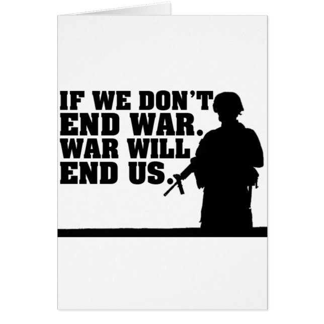 Cartão Guerra de Noe da paz (Frente)