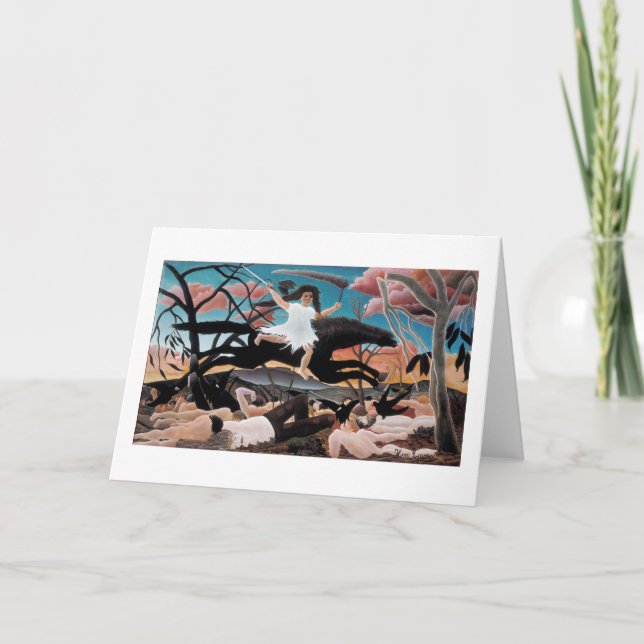 Cartão Guerra, Henri Rousseau, 1894 (Frente)