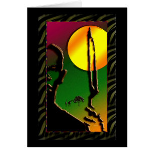 Cartão Guerreiro Africano