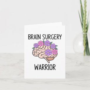 Cartão guerreiro da cirurgia cerebral