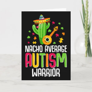 Cartão Guerreiro da Consciência do Autismo Suporte Autist