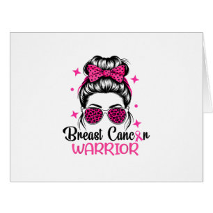 Cartão Guerreiro da Consciência do Cancer da Mama