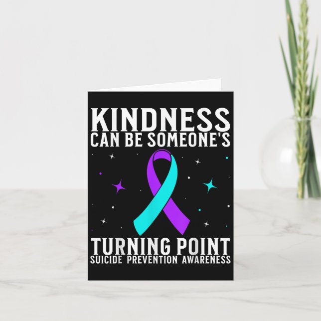 Cartão Guerreiro de Conscientização sobre Suicídio Preven (Frente)