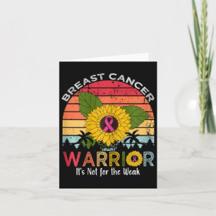 Cartão Guerreiro do Cancer da Mama Não é para os fracos
