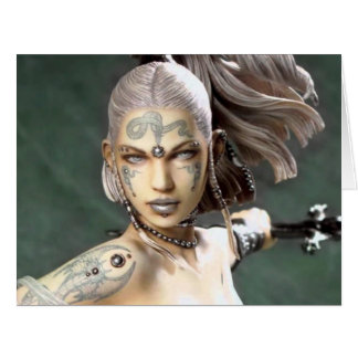 Cartão Guerreiro feericamente