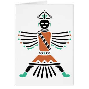 Cartão guerreiro futebolista